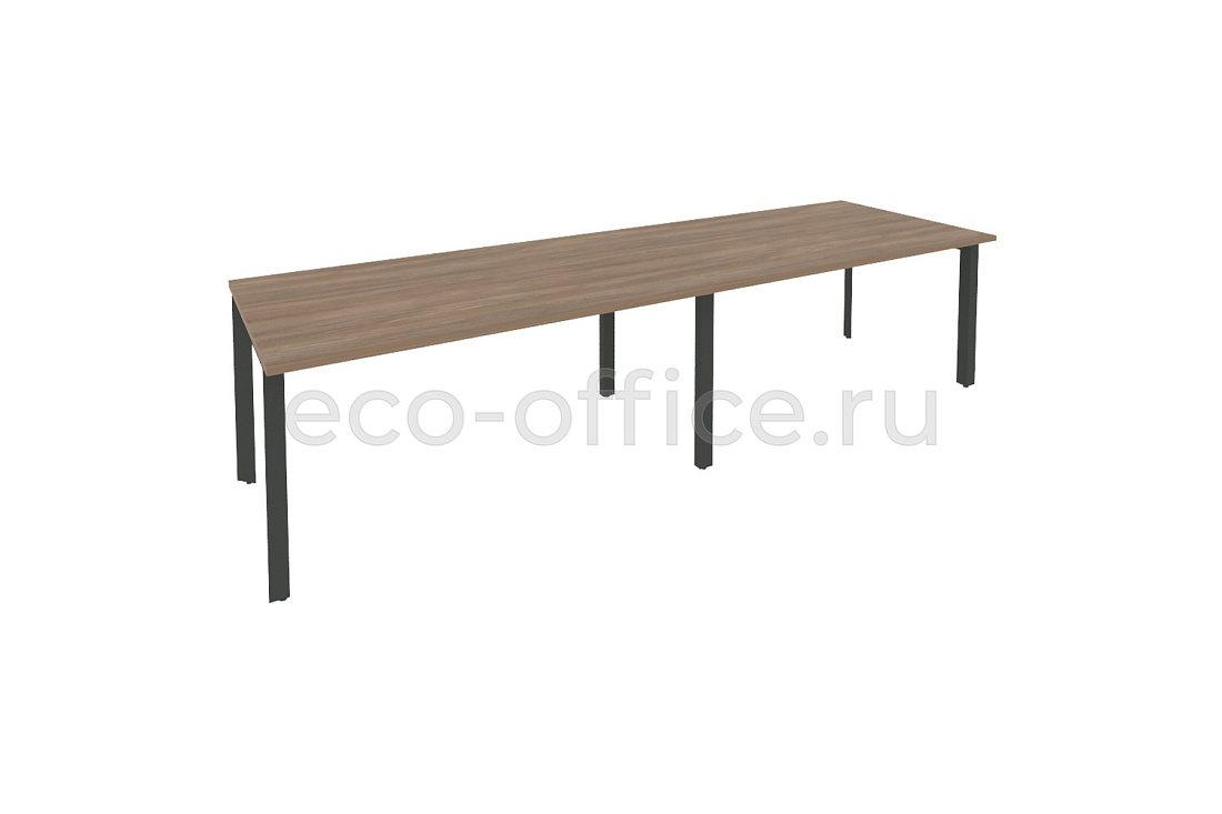 Стол переговорный (2 столешницы) ONIX O.MP-PRG-2.4 Дуб Аризона / Антрацит металл  купить в Ростове на Дону