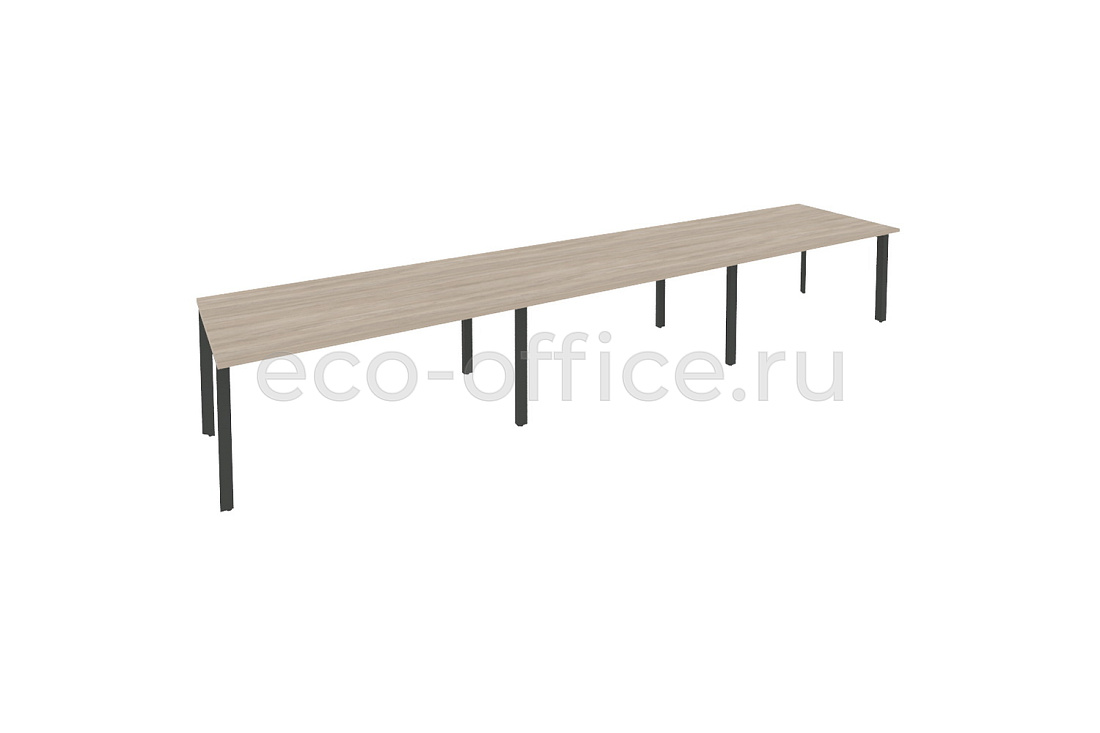 Стол переговорный (3 столешницы) ONIX O.MP-PRG-3.4 Дуб Аттик / Антрацит металл  купить в Ростове на Дону