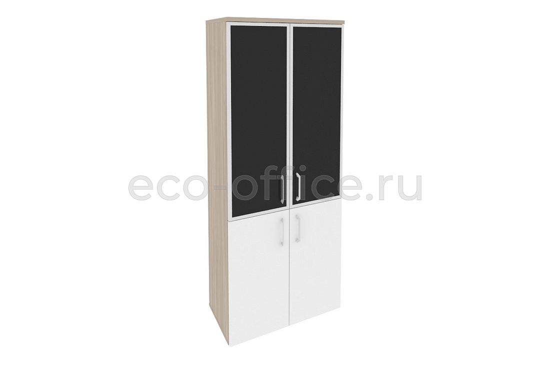 Шкаф высокий широкий ONIX O.ST-1.2 R black Дуб Аттик / Белый Бриллиант купить в Ростове на Дону