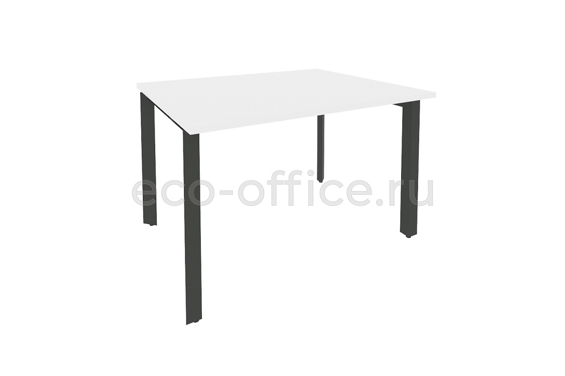 Стол переговорный (1 столешница) ONIX O.MP-PRG-1.2 Белый Бриллиант / Антрацит металл  купить в Ростове на Дону