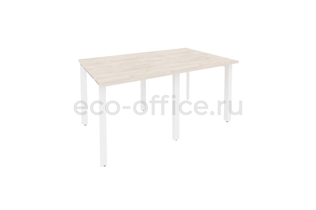 Стол переговорный (2 столешницы) ONIX O.MP-PRG-2.0 Денвер Светлый / Белый металл  купить в Ростове на Дону