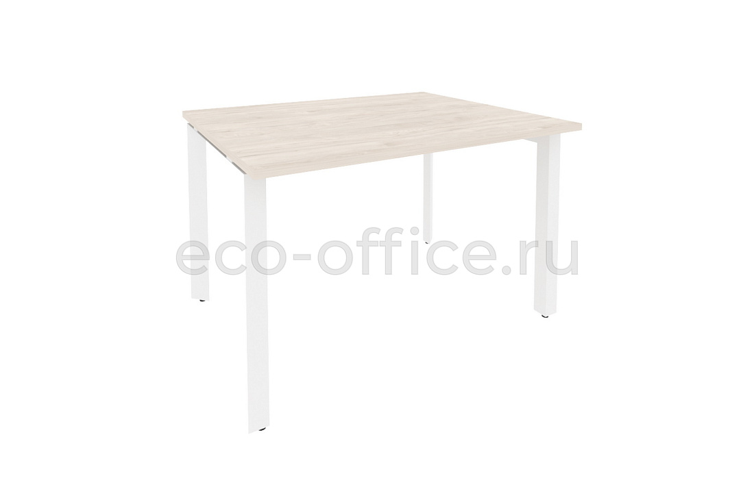 Стол переговорный (1 столешница) ONIX O.MP-PRG-1.2 Денвер Светлый / Белый металл  купить в Ростове на Дону