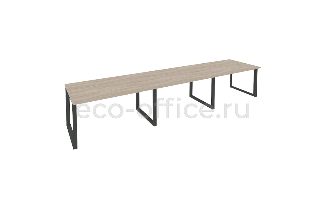 Стол переговорный (3 столешницы) ONIX O.MO-PRG-3.3 Дуб Аттик / Антрацит металл  купить в Ростове на Дону