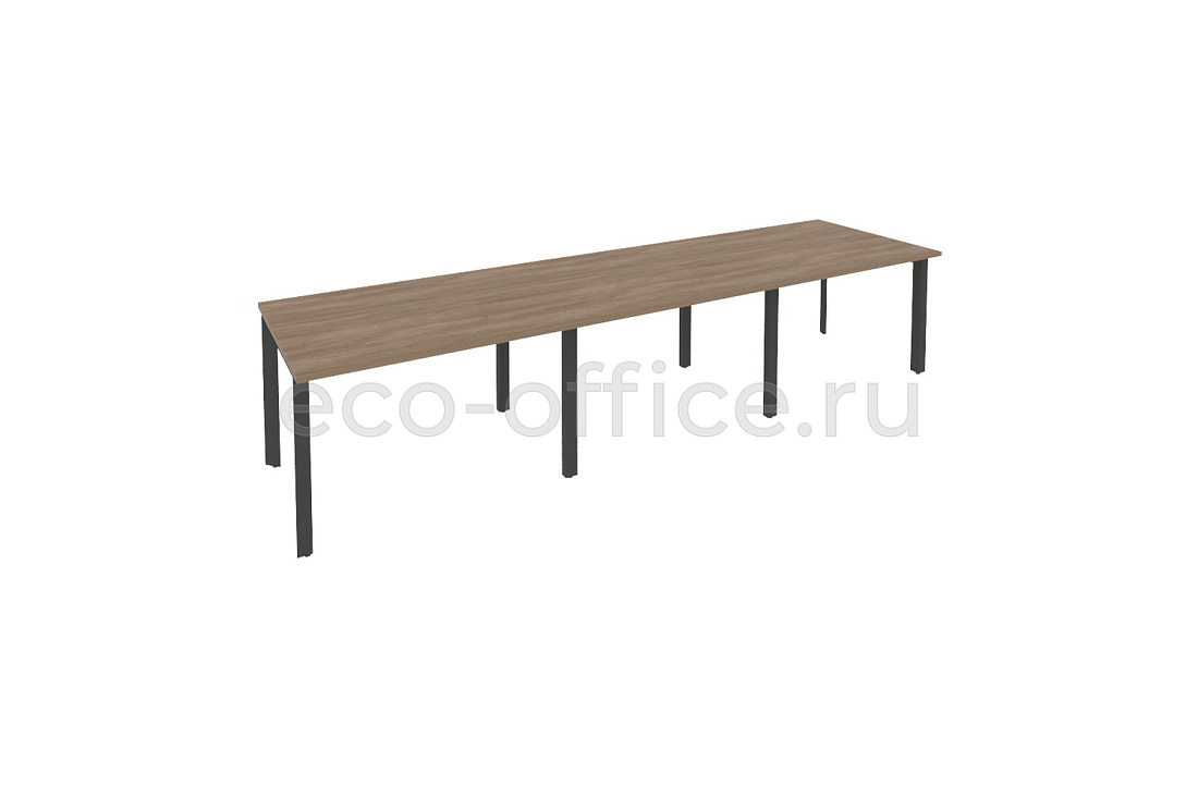 Стол переговорный (3 столешницы) ONIX O.MP-PRG-3.2 Дуб Аризона / Антрацит металл  купить в Ростове на Дону