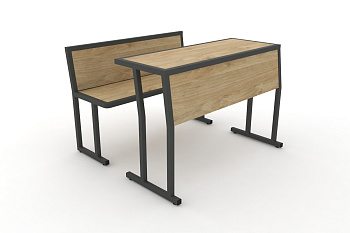 Комплект для первого ряда DESK DKN-1100SPL Тиквуд Светлый / Антрацит Металл купить в Ростове на Дону