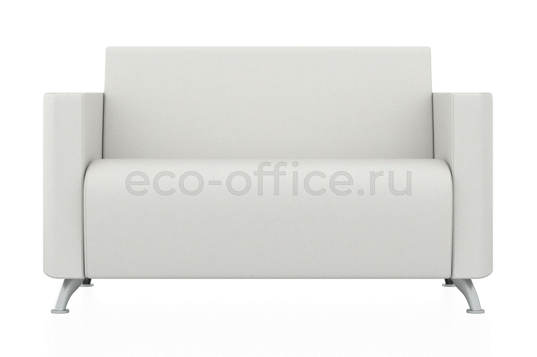 Двухместный диван СИТИ экокожа Euroline 920 Ультра белый купить в Ростове на Дону