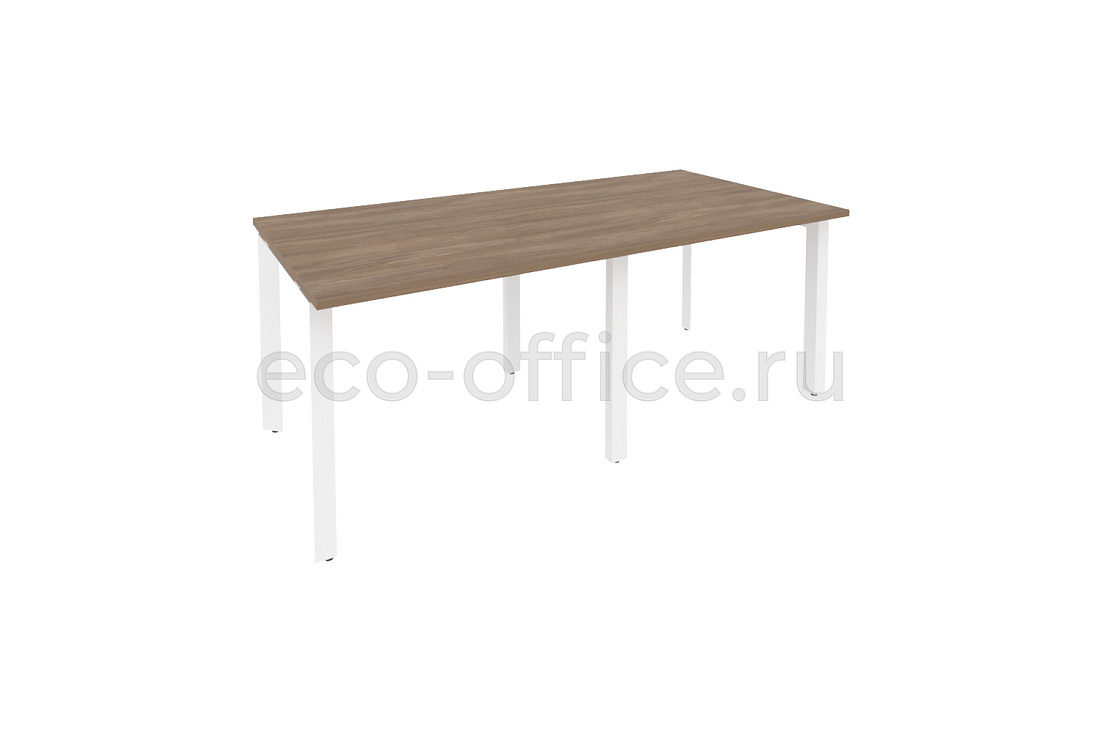 Стол переговорный (2 столешницы) ONIX O.MP-PRG-2.1 Дуб Аризона / Белый металл  купить в Ростове на Дону