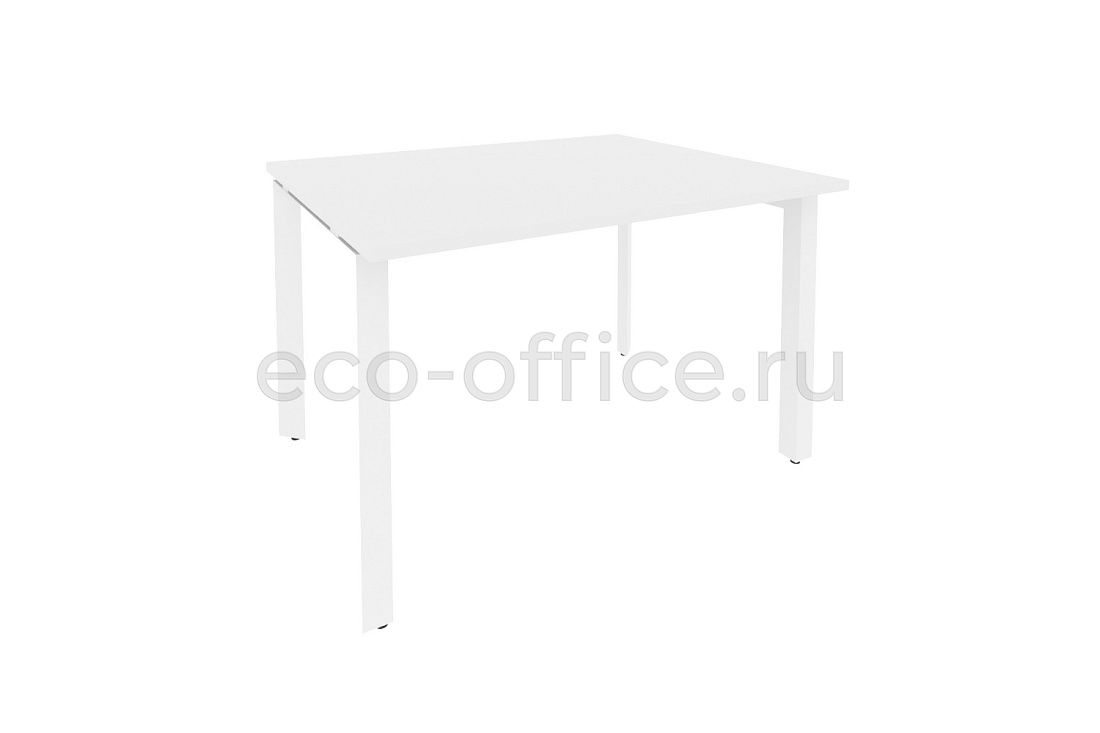 Стол переговорный (1 столешница) ONIX O.MP-PRG-1.2 Белый Бриллиант / Белый металл  купить в Ростове на Дону