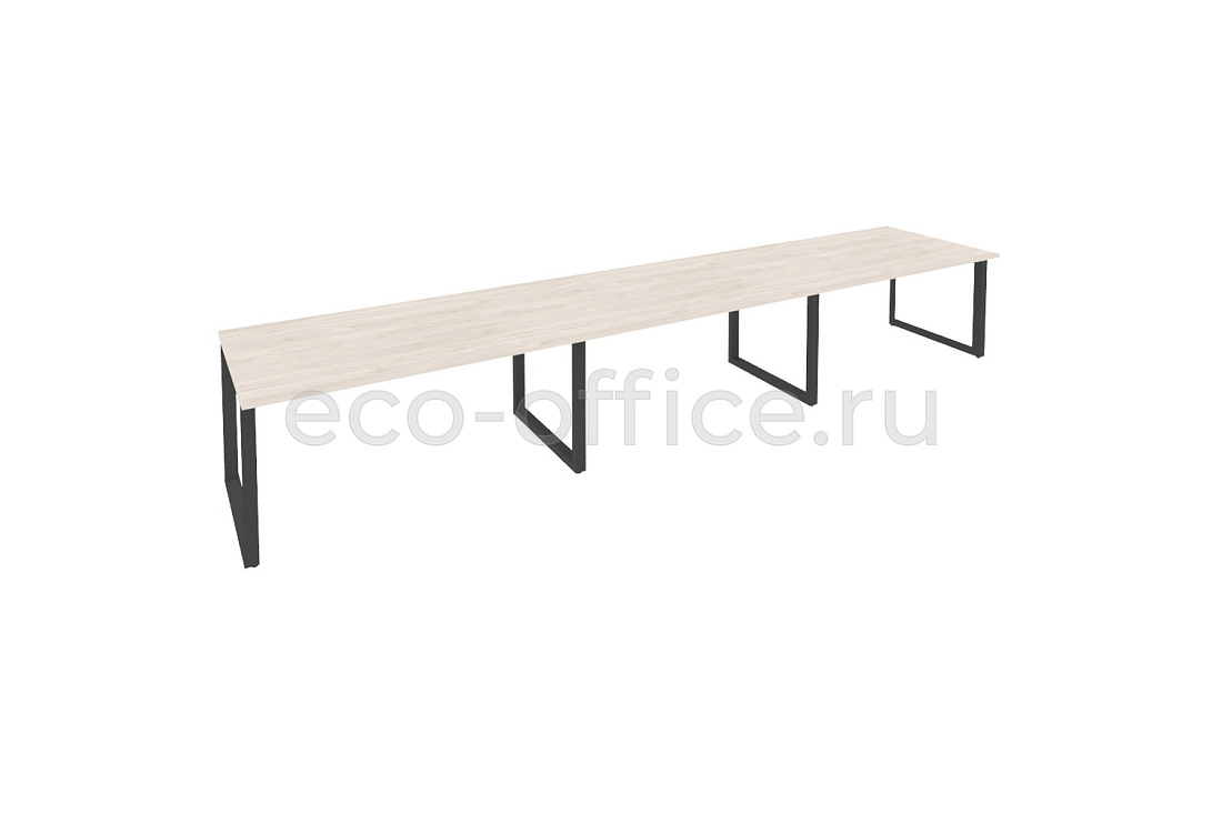 Стол переговорный (3 столешницы) ONIX O.MO-PRG-3.4 Денвер Светлый / Антрацит металл купить в Ростове на Дону