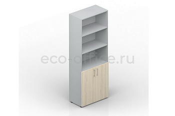 Шкаф для документов высокий EMHS833 Акация Аури / Белый купить в Ростове на Дону