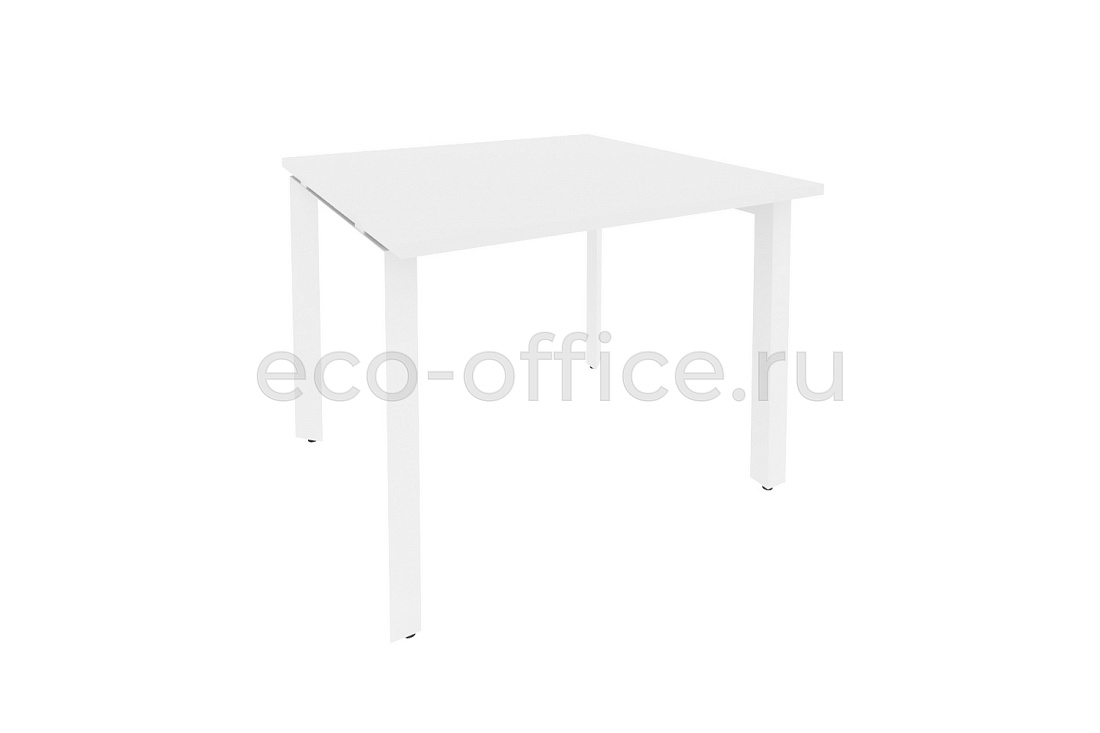 Стол переговорный (1 столешница) ONIX O.MP-PRG-1.1 Белый Бриллиант / Белый металл  купить в Ростове на Дону
