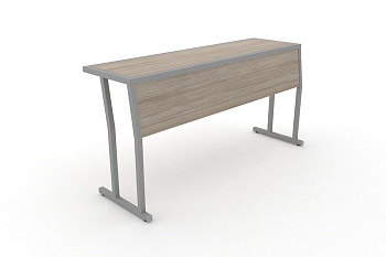 Стол учебный трехместный с царгой DESK DK-1500SP Дуб Аттик / Серый Металл купить в Ростове на Дону