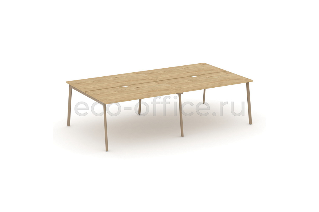 Рабочая станция на 4 места ESTETICA ES.D.RS-4.3-VP Тиквуд Светлый купить в Ростове на Дону