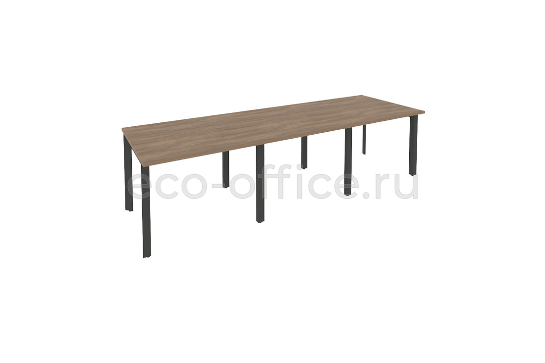 Стол переговорный (3 столешницы) ONIX O.MP-PRG-3.1 Дуб Аризона / Антрацит металл  купить в Ростове на Дону